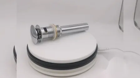 高品質 1インチ 1/4インチ 真鍮製 オーバーフロー付き シンク用排水管 ND539